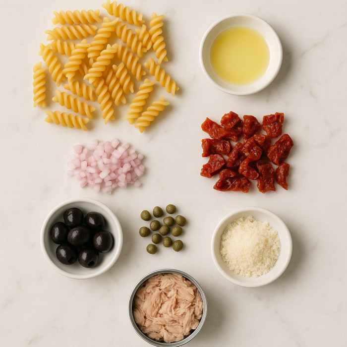 Pasta for Two with Pantry Staples ingredients