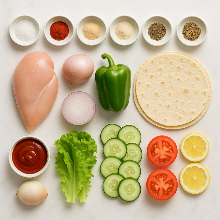 Chicken fajita tacos made easy ingredients