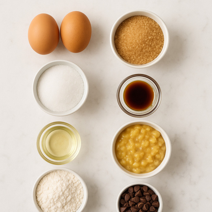 Sweet Banana Muffins ingredients
