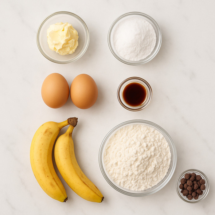 Delicious Banana Muffins ingredients