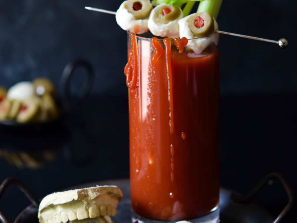 Burrata with a Bloody Mary Twist