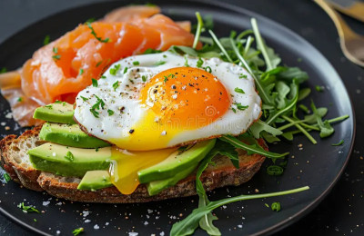 Avocado Toast with Asparagus and Blue Cheese