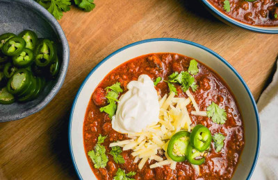 Turkey and Chorizo Chili with White Beans