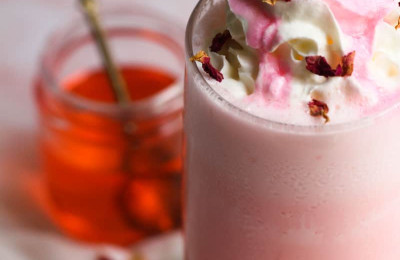 Creamy Coconut and Rose Milkshake