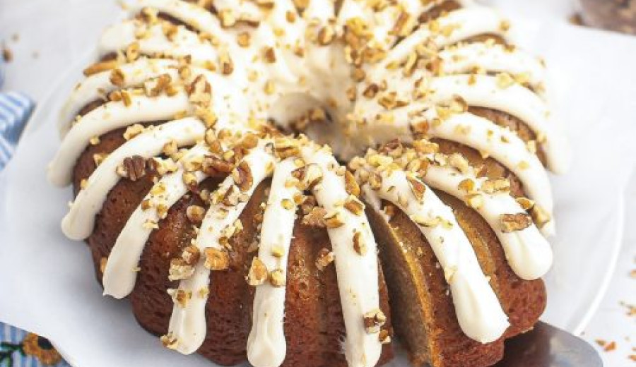 Carrot Bundt® Cake Drizzled with Orange-Bourbon Glaze