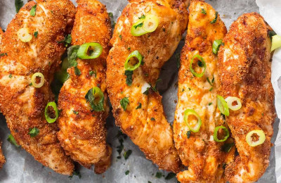 Crispy Air Fried Veggie "Chicken Tenders"