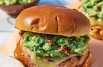 Turkey Burger with Guacamole
