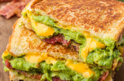 Texas Toast Grilled Cheese with Creamy Guacamole