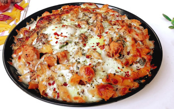 Creamy Pasta with Baked Chicken