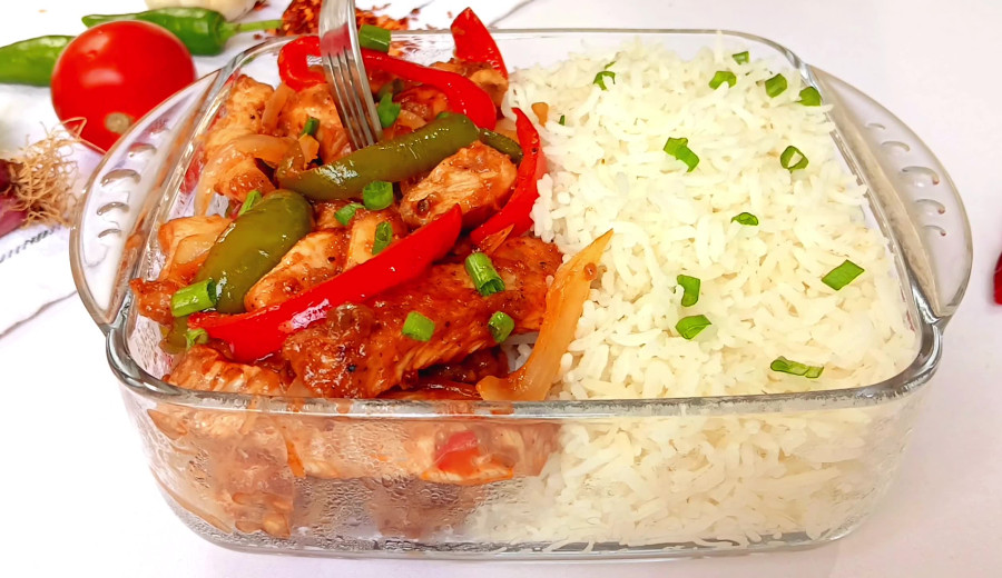 Spicy black pepper chicken