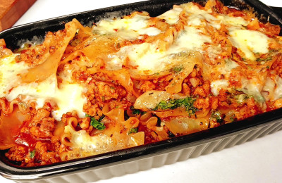 Pan-Fried Chicken Lasagna