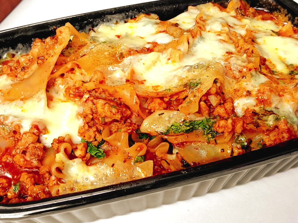 Pan-Fried Chicken Lasagna