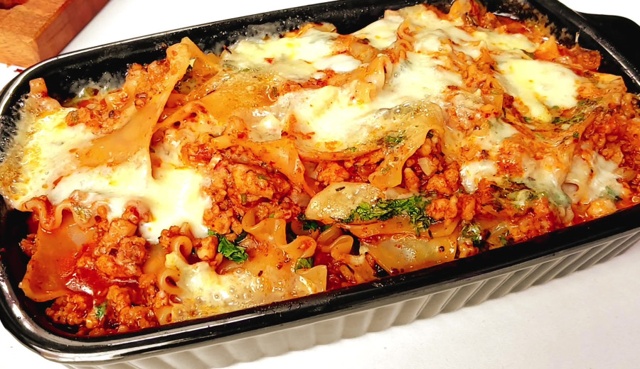 Pan-Fried Chicken Lasagna