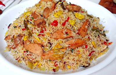 Chinese-style biryani