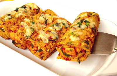 Crispy Chicken Filled with Potato and Egg
