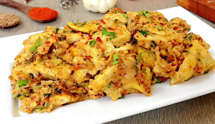 Garlic-infused eggs