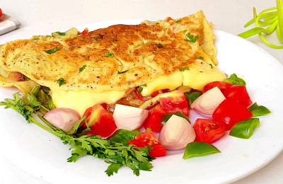 Cheesy Egg Omelet