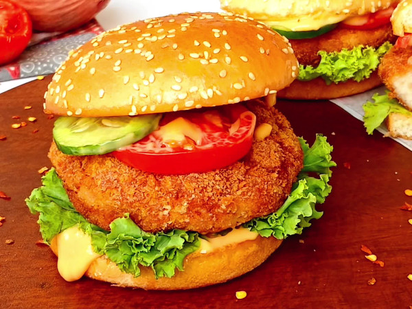 Chicken on a bun