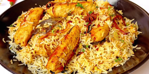 Kebab Skewers over Rice Pilaf