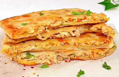 Chicken-Filled Flatbread