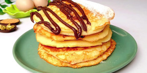 Pancakes Loaded with Chocolate Chips
