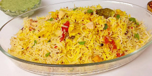 Rice Pilaf with Chicken Mince