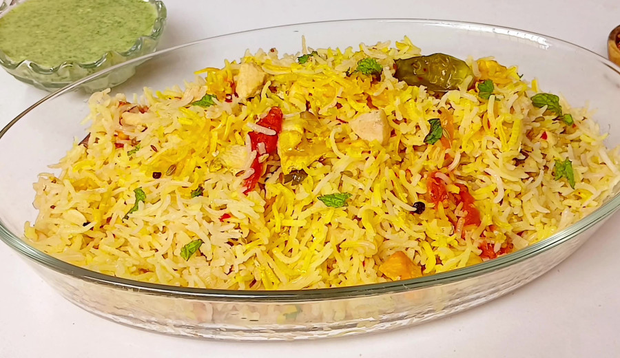 Chicken Mince Rice Dish