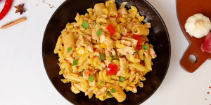 Chicken and Veggie Stir-Fry with Pasta