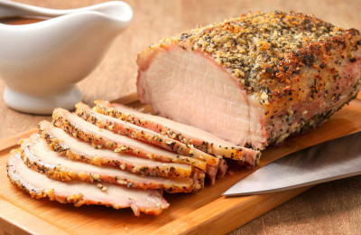 Garlic and Herb Crusted Pork Chop Meal for One
