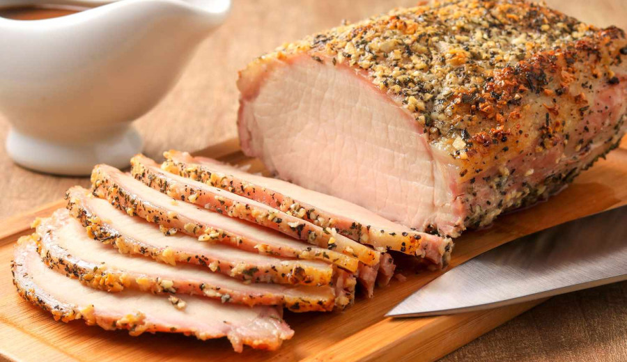 Garlic and Herb Crusted Pork Chop Meal for One