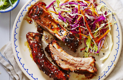 Homemade Teriyaki Sauce with Pork Ribs