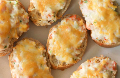 Prepare-Ahead Shrimp and Cheese Brunch Bake