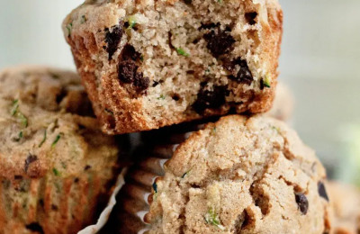 Zucchini Orange Muffins with Chocolate Chips, Dairy and Gluten-Free