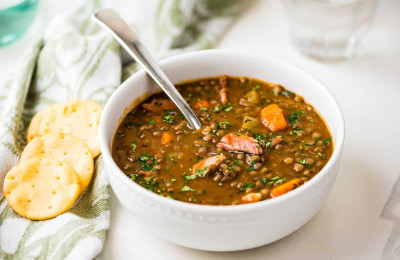 Jana's Lentil and Ham Soup Made in a Pressure Cooker