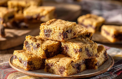 Abbey's Simple Chocolate Chip Cake Mix Cookie Bars