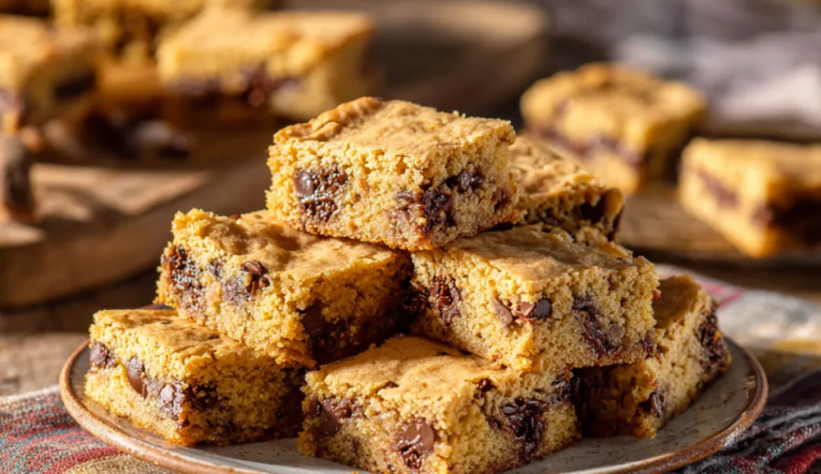 Abbey's Simple Chocolate Chip Cake Mix Cookie Bars