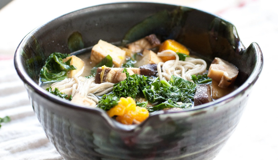 Kabocha and Root Veggie Soup