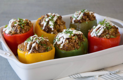 Unassembled Stuffed Pepper Bake