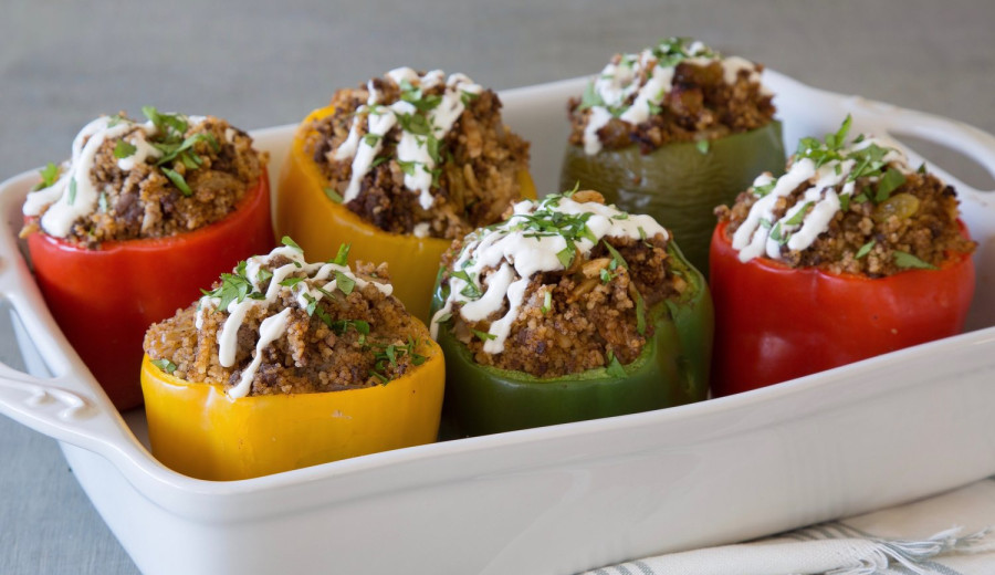 Unassembled Stuffed Pepper Bake