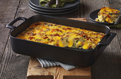 Cheesy Bacon Brunch Casserole with VELVEETA®