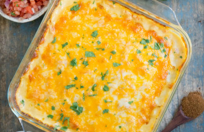 Chicken Chili Casserole with Low Carbs