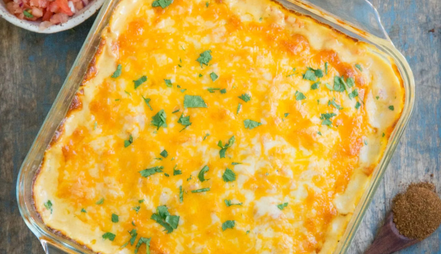 Chicken Chili Casserole with Low Carbs