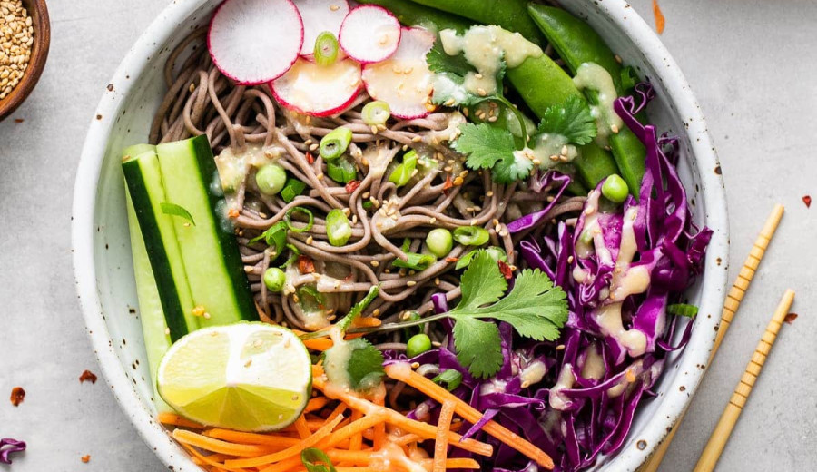 Soba Noodle Vegetable Bowl