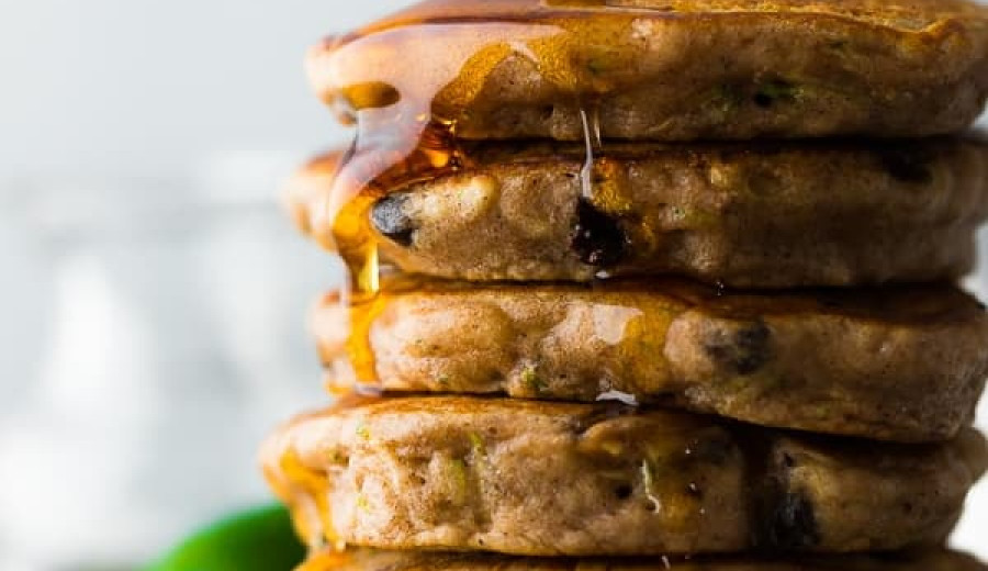 Zucchini Chocolate Pancakes
