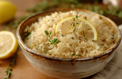 Lemon and Thyme Infused Rice