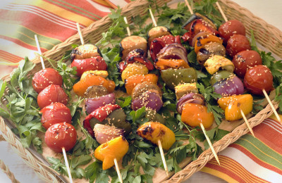 Grilled Vegetables with Teriyaki Sauce