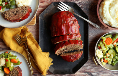 Bison Meatloaf with Green Chiles and Bacon
