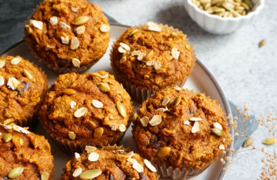Wholesome Spiced Pumpkin Muffins with Whole Wheat