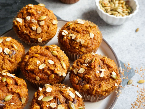 Wholesome Spiced Pumpkin Muffins with Whole Wheat