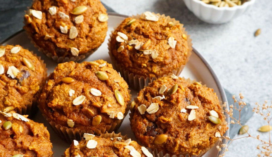 Wholesome Spiced Pumpkin Muffins with Whole Wheat